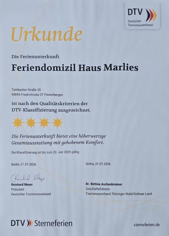 Ganze Wohnung, Apartment „Haus Marlies“ mit privatem Garten und Wlan in Finsterbergen, Friedrichroda