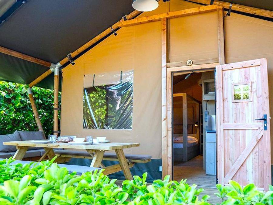 Camping Internacional Palamos - Bungalow toilé 4 personnes - Safari La Fosca in Palamós, Costa Brava