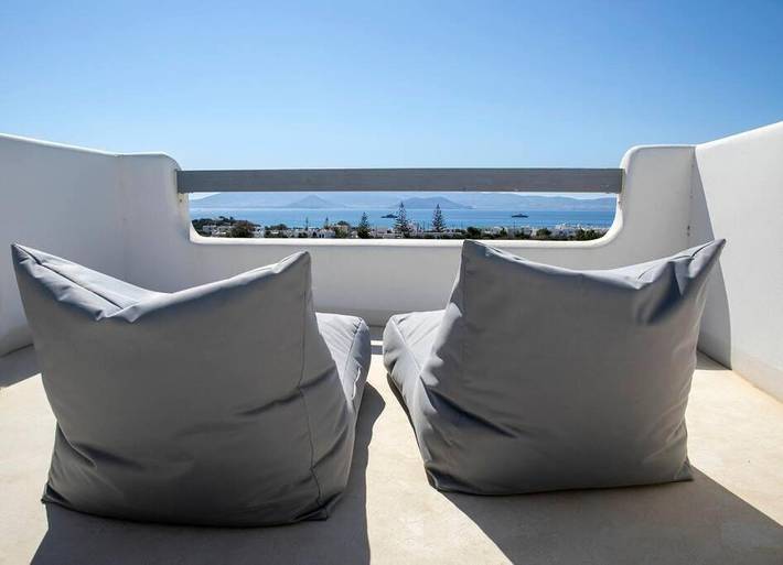 Location de vacances pour 6 personnes, avec balcon ainsi que piscine et vue dans Agia Anna - 3