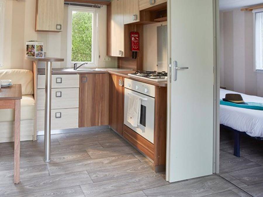 Camping La Croix du Vieux Pont - Mobilhome 8 personas - Classic | 3 Dormitorios | 6/8 Pers. | Terraza in Berny-Rivière, Aisne