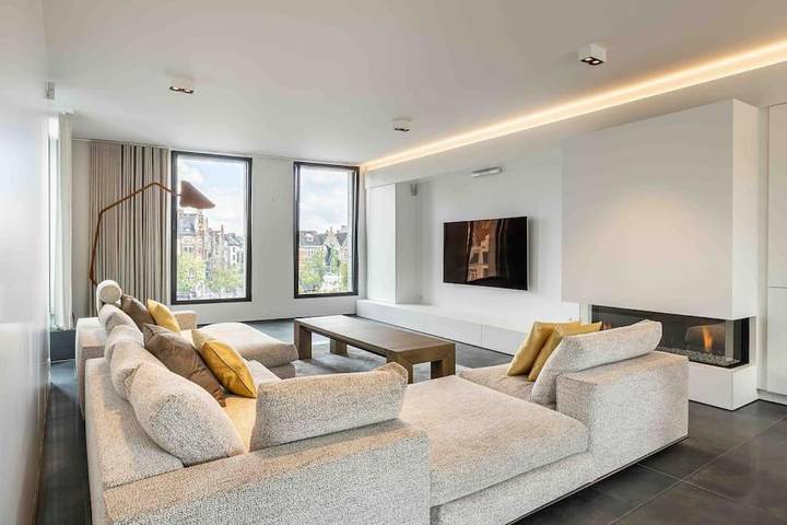 Loft voor 4 personen, with Balkon and Terras as well as Tuin and Uitzicht in Gent