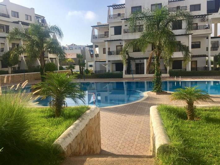 Gîte pour 6 personnes, avec piscine et vue ainsi que bassin pour enfant et jardin à M'diq - 4