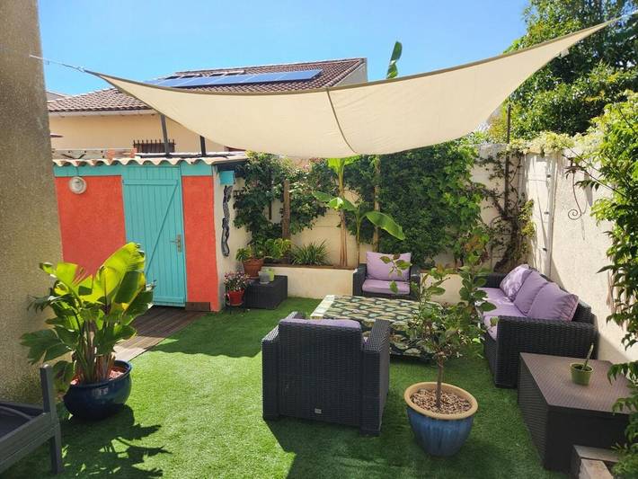 Appartement de vacances pour 7 personnes, avec Balcon et Terrasse ainsi que Jardin et Vue
