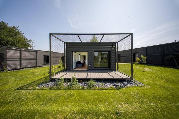Camping pour 6 personnes, avec Terrasse ainsi que Jardin et Vue