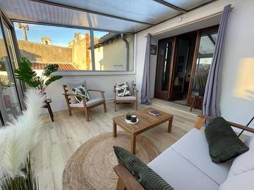 Gîte pour 4 personnes, avec terrasse et vue à Montélimar