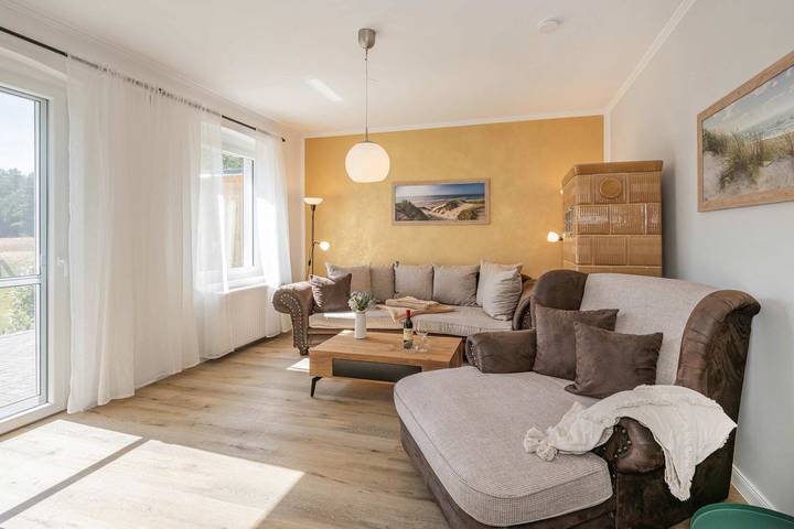 Ferienhaus für 6 Personen, mit Terrasse und Garten sowie Ausblick in Garz
