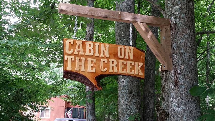 Log cabin for 6 people, with terrace in Illinois