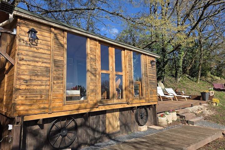 Chalet pour 2 personnes, avec jacuzzi, animaux acceptés