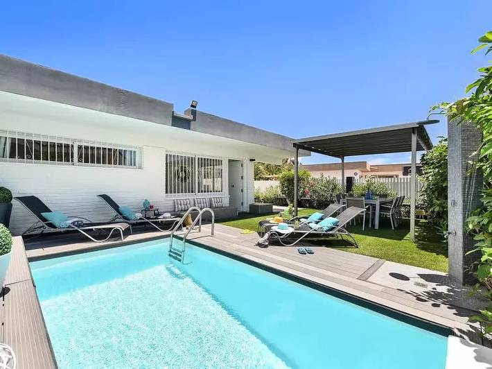 Bungalow für 4 Personen, mit Garten und Pool in San Agustin