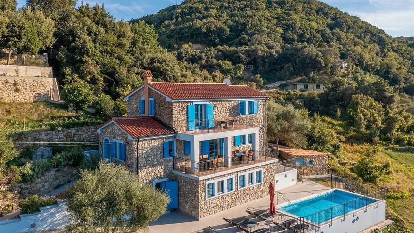 Villa pour 12 personnes, avec piscine et jardin dans Rab