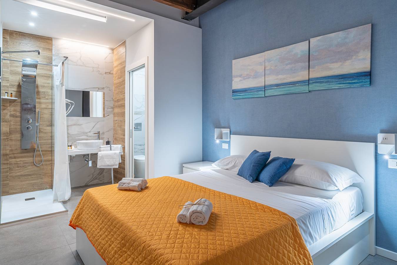 Zimmer 104 in 'Le Saline Rooms Marzamemi' – Wlan & Klimaanlage (ohne Fenster) in Marzamemi, Pachino