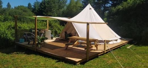 Cabane en bois pour 4 personnes, avec vue, animaux acceptés en Corrèze