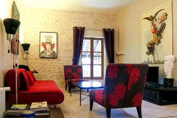 Gîte pour 4 personnes, avec jardin ainsi que terrasse et piscine à Pontlevoy