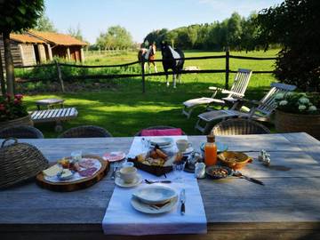 Chambre d’hôte pour 2 personnes, avec jardin et vue, animaux acceptés à Oostkamp