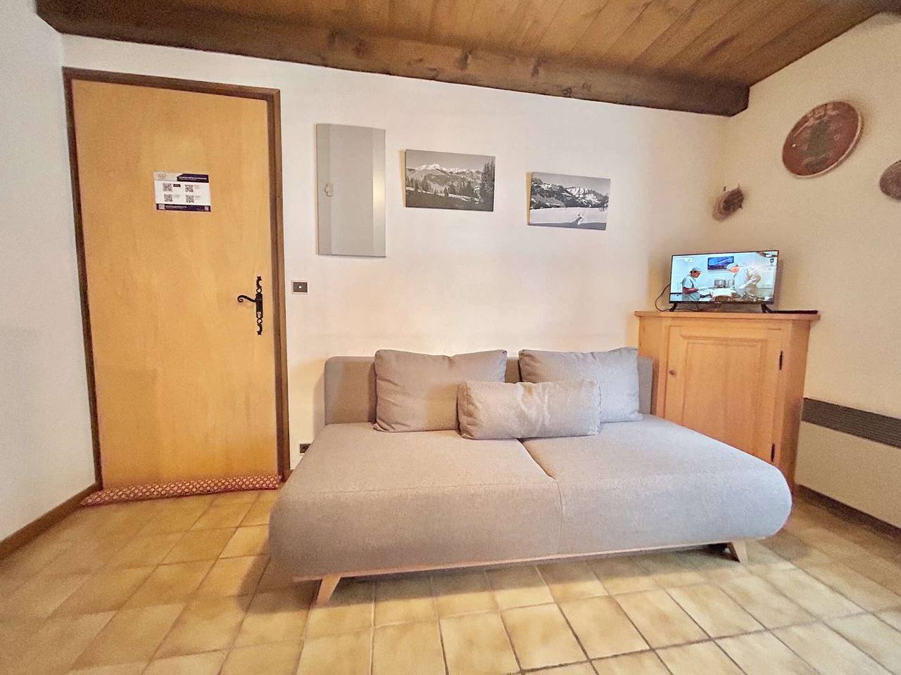 Ganze Wohnung, Studio-Cabine Charmant à Crest-Voland, Balcon, À 100m des Pistes, Parking Privé, 4 Pers. in Crest-Voland, Albertville und Umgebung