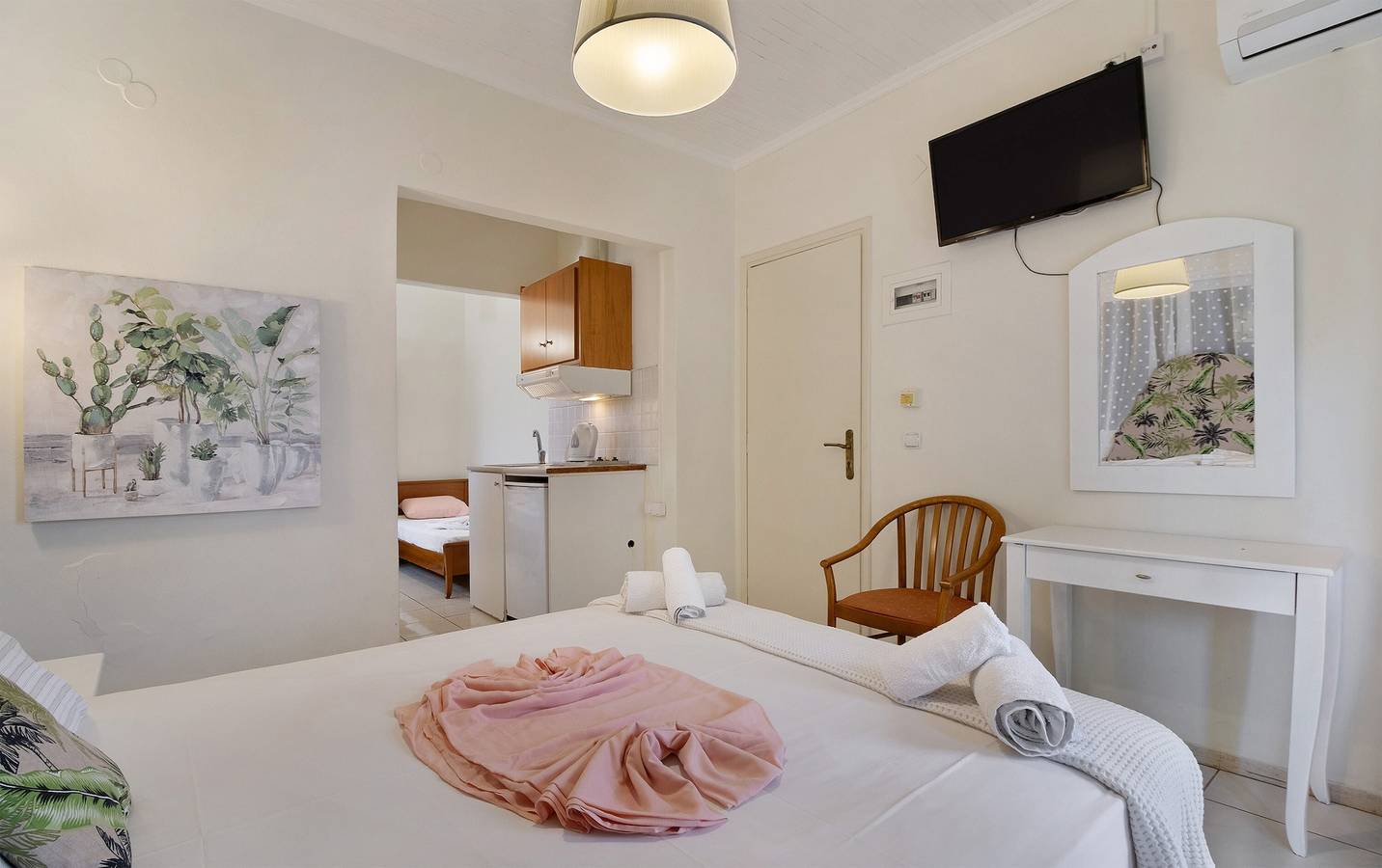 Studio 'S8' avec vue sur la mer, Wi-Fi et climatisation in Nikiana, Alexandros