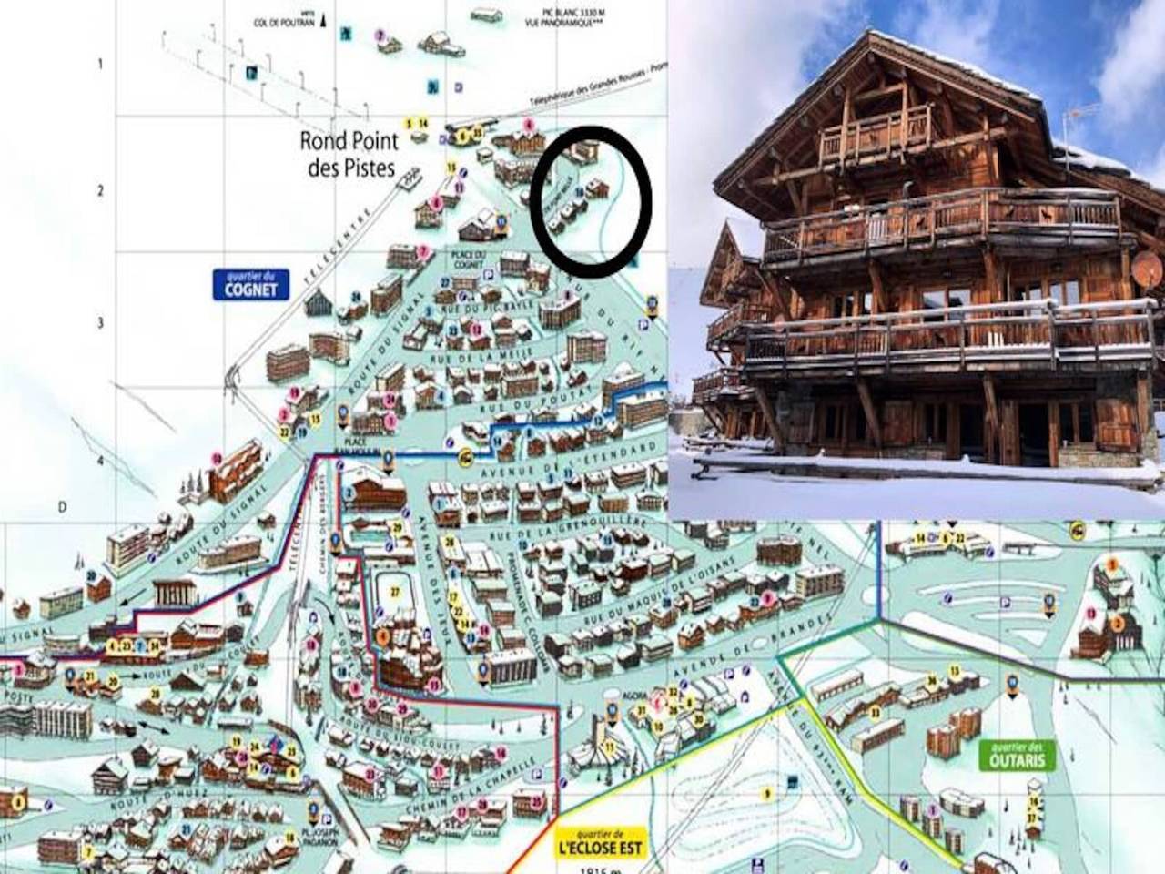 Appartement entier, Chalet à l'Alpe d'Huez avec accès direct aux pistes in Huez, Parc national des Écrins
