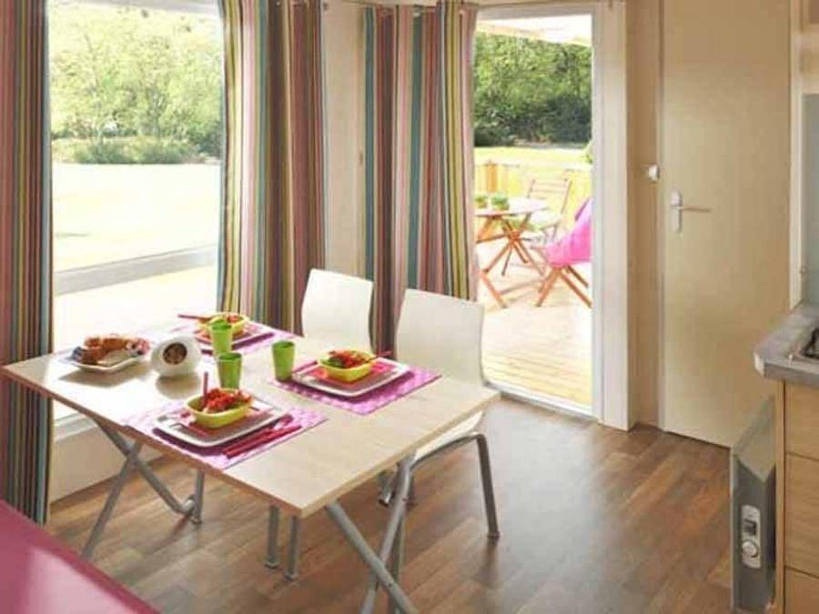 Camping Les 3 Cantons - Mobilheim 4 personen - Loggia in Saint-Antonin-Noble-Val, Quercy