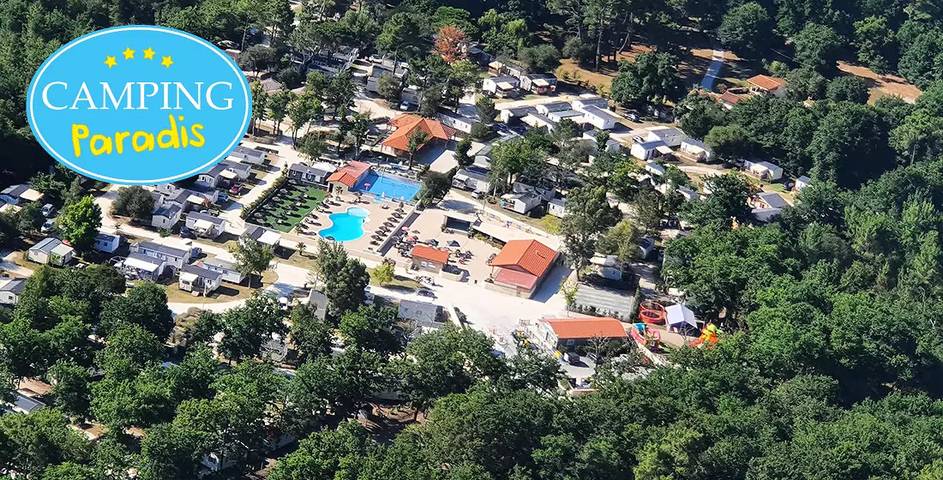 Camping pour 6 personnes, avec terrasse, animaux acceptés