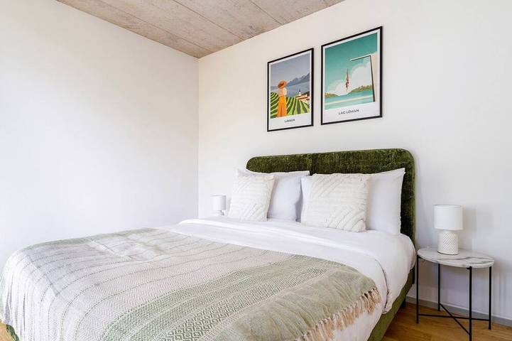 Appartement entier, Blueground | Saatlen, balcon, près du zoo de Zurich in Zürich 50 Oerlikon, Zurich