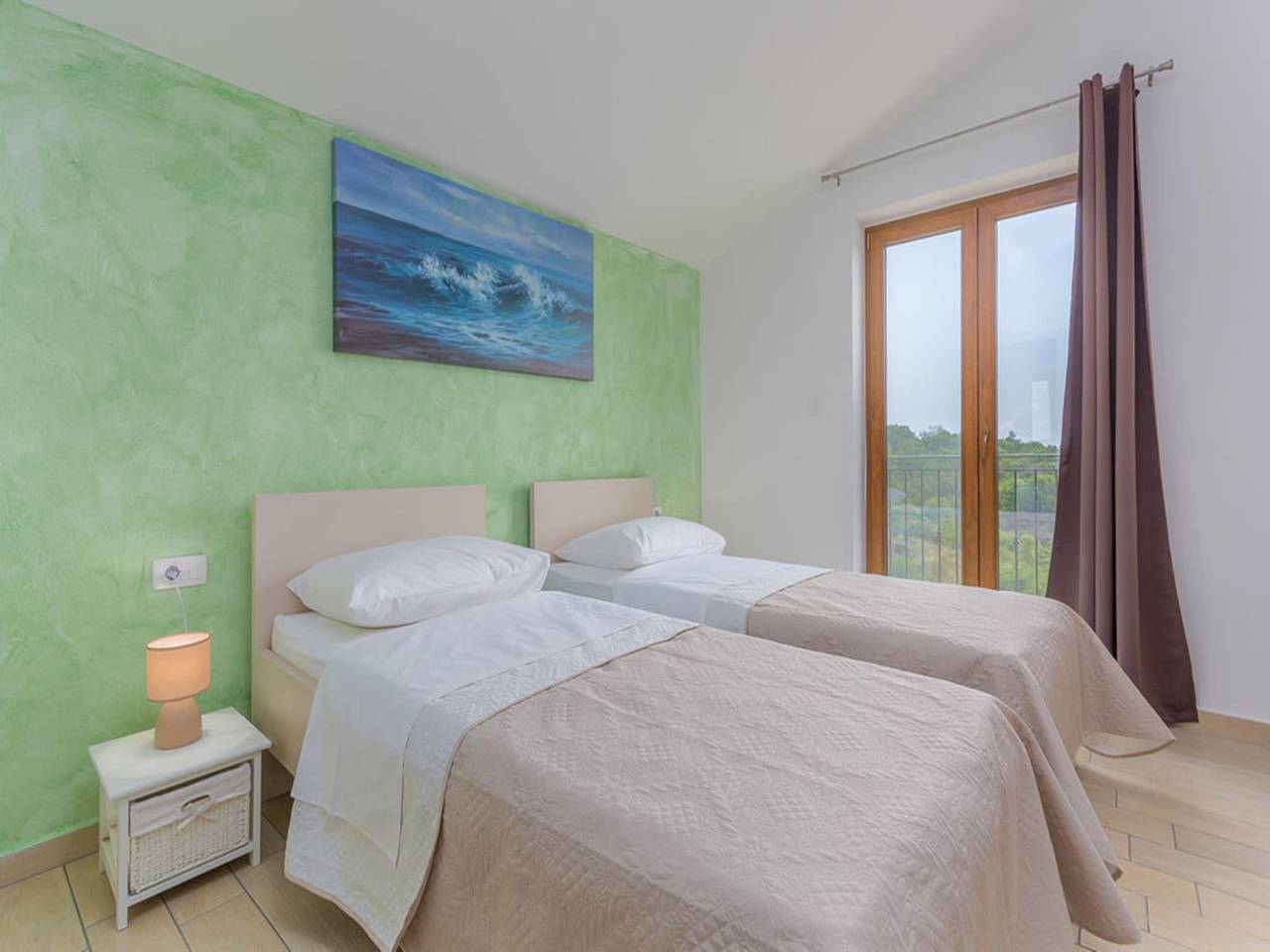 Villa in Skitaca mit Pool und Meerblick in Raša, Ostküste Istrien