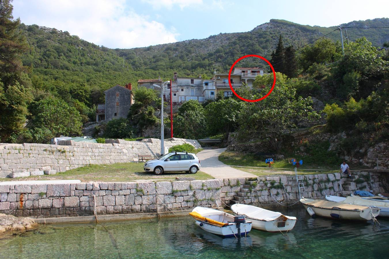 Ganze Wohnung, 2-Zimmer-Ferienwohnung mit Terrasse und Meerblick Merag, Cres A-11791-a in Cres Stadt, Cres