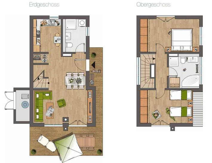 Ferienhaus für 4 Personen, mit Meerblick und Terrasse sowie Sauna in Olpenitz - 2