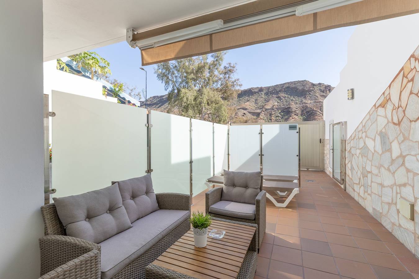 Studio entier, Studio de vacances 'Vv Ancla' avec vue sur la montagne, Wi-Fi et climatisation in Puerto de Mogan, Lomo Quiebre