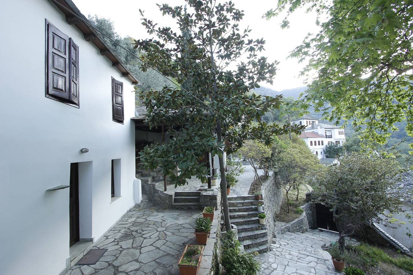Maison de vacances pour 7 personnes avec balcon in Makrinítsa, Magnisia
