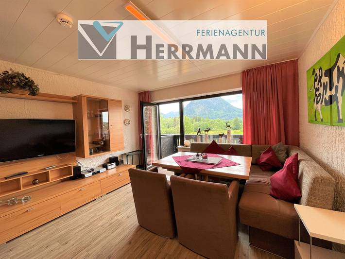 Ferienwohnung für 2 Personen, mit Balkon und Ausblick in Pfronten