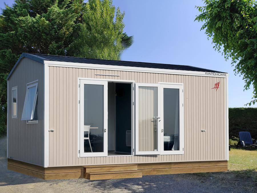 Camping l'Eden - Stacaravan 2 personen - Chalet Mobile Confort 1 slaapkamer in Bretignolles-sur-Mer, Loiredal