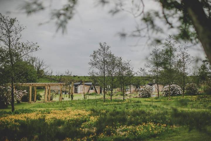 Lodge for 2 people, with garden and view, with pets in Ribble Valley