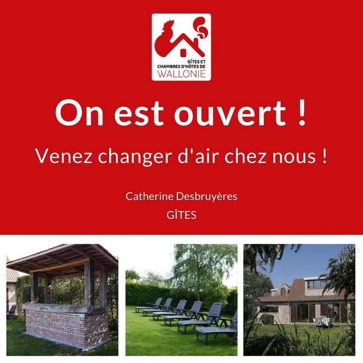 Gîte pour 4 personnes, avec jardin et vue à Pecq