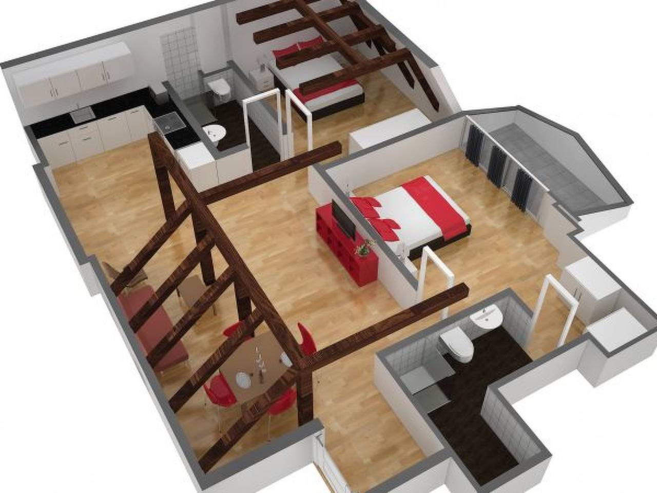 Apartamento entero, Apartamento de vacaciones para 5 personas in Zúrich, Distrito de Zúrich