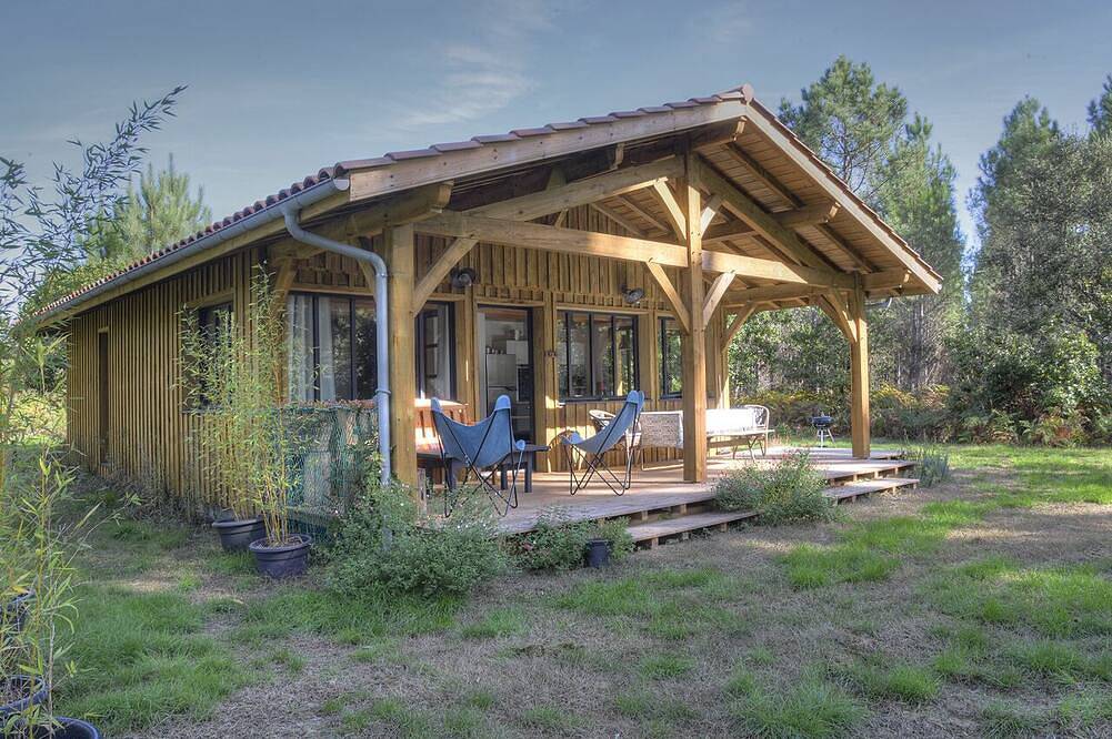 Der Cabanon im Wald 6 km von den Stränden entfernt in Vielle-Saint-Girons, Côte d’Argent