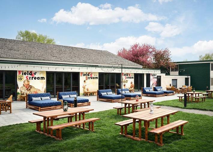 Hôtel pour 3 personnes, avec jardin ainsi que vue et piscine, animaux acceptés