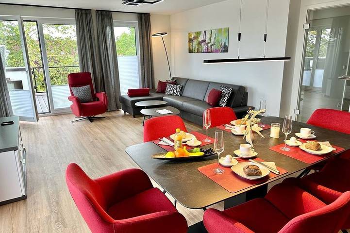 Ferienwohnung für 6 Personen, mit Balkon und Sauna