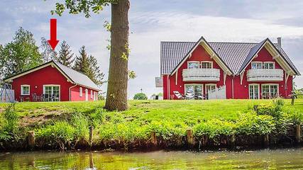 Ferienhaus für 4 Personen, mit Terrasse und Seeblick im Spreewald