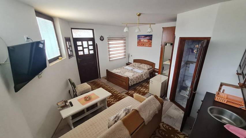 Appartement de vacances pour 3 personnes, avec jardin