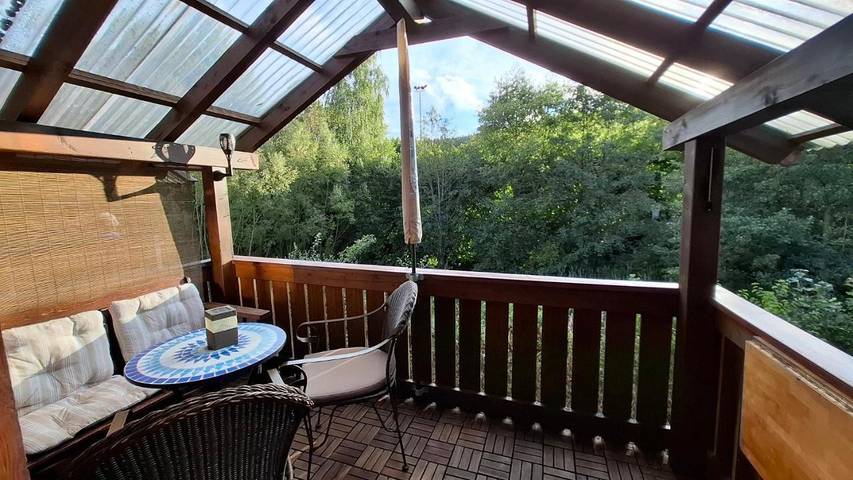 Vakantiewoning voor 4 personen, with uitzicht and uitzicht op het meer as well as tuin in de Oberpfalz