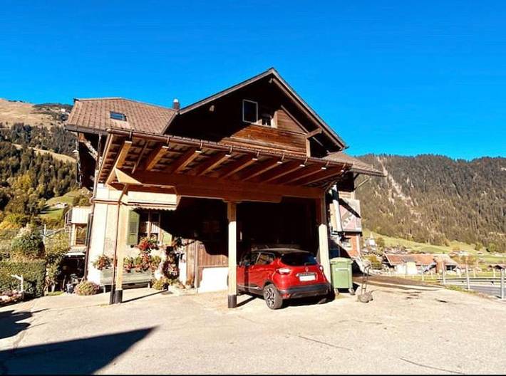 Ferienwohnung für 6 Personen, mit Balkon und Terrasse sowie Garten und Ausblick in St. Stephan