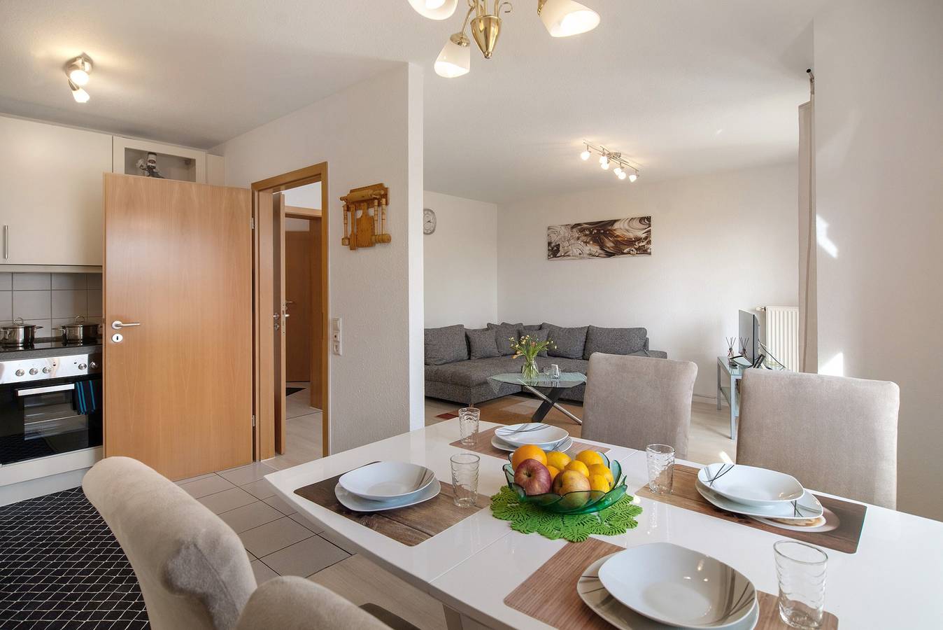 Ganze Wohnung, Ruhige Ferienwohnung in Bad Saulgau mit Bergblick, Privatterrasse und Wi-Fi in Bad Saulgau, Region Bodensee-Oberschwaben
