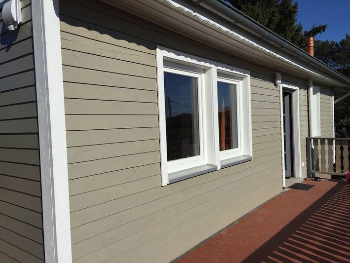 Ferienhaus für 3 Personen, mit Terrasse und Garten