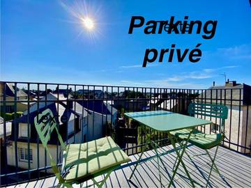 Gîte pour 5 personnes, avec vue et balcon dans Plage du Prieuré