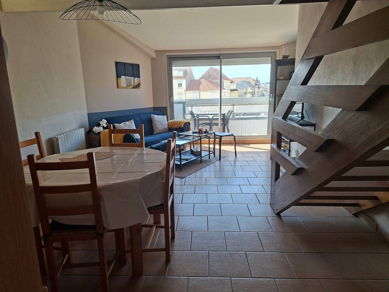 Appartement entier, Duplex avec balcon à 2 min de la plage in Fort-Mahon-Plage, Région d'Abbeville