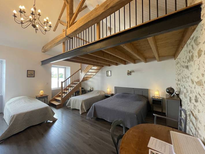 Chambre d’hôte pour 6 personnes, avec jardin en Vendée