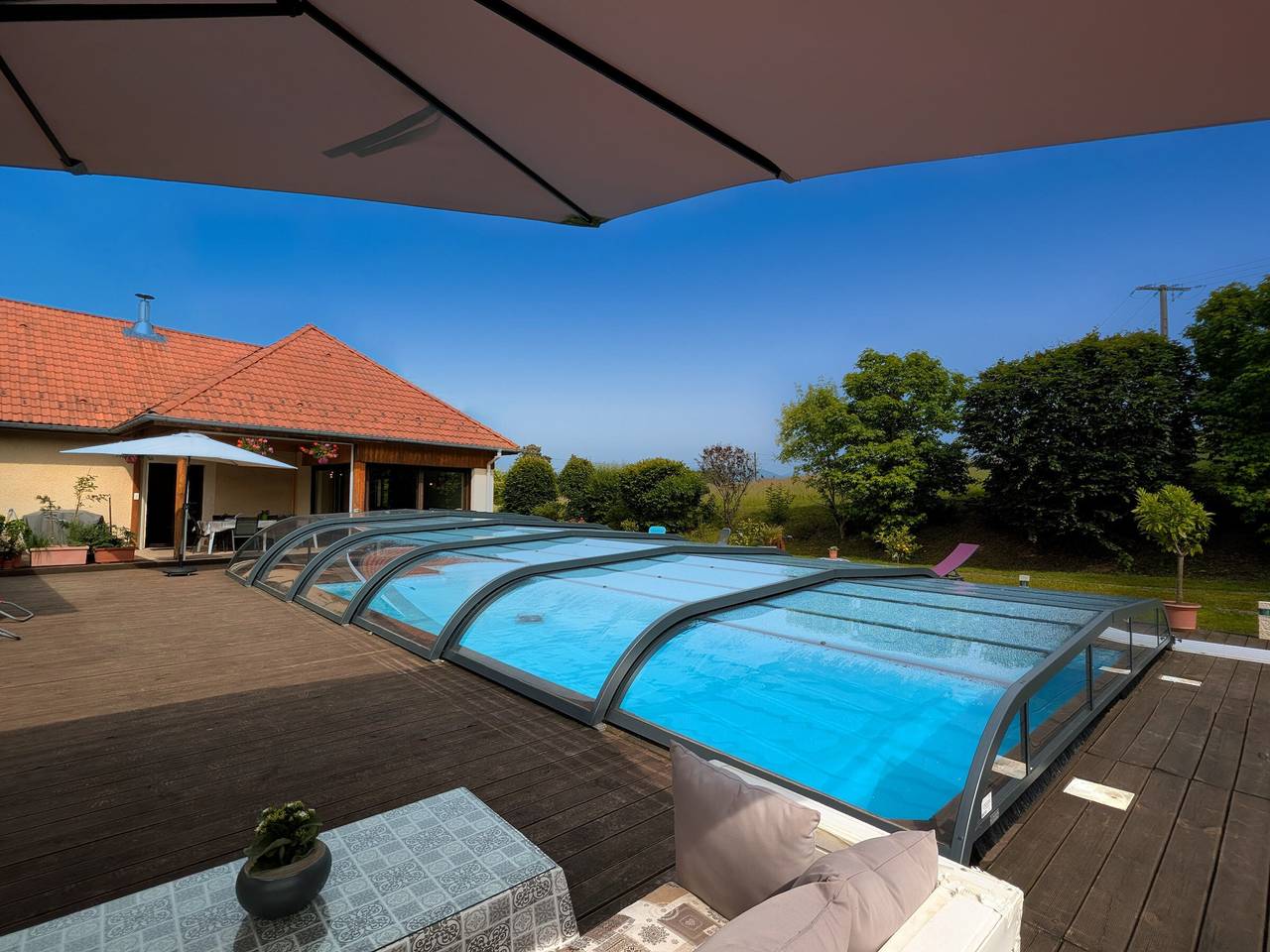 Spacious room with pool, spa, and hammam in Anould, Saint-Dié-des-Vosges