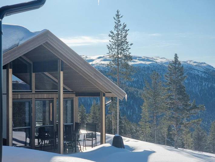 Feriehus for 14 personer, med Terrasse i Jotunheimen