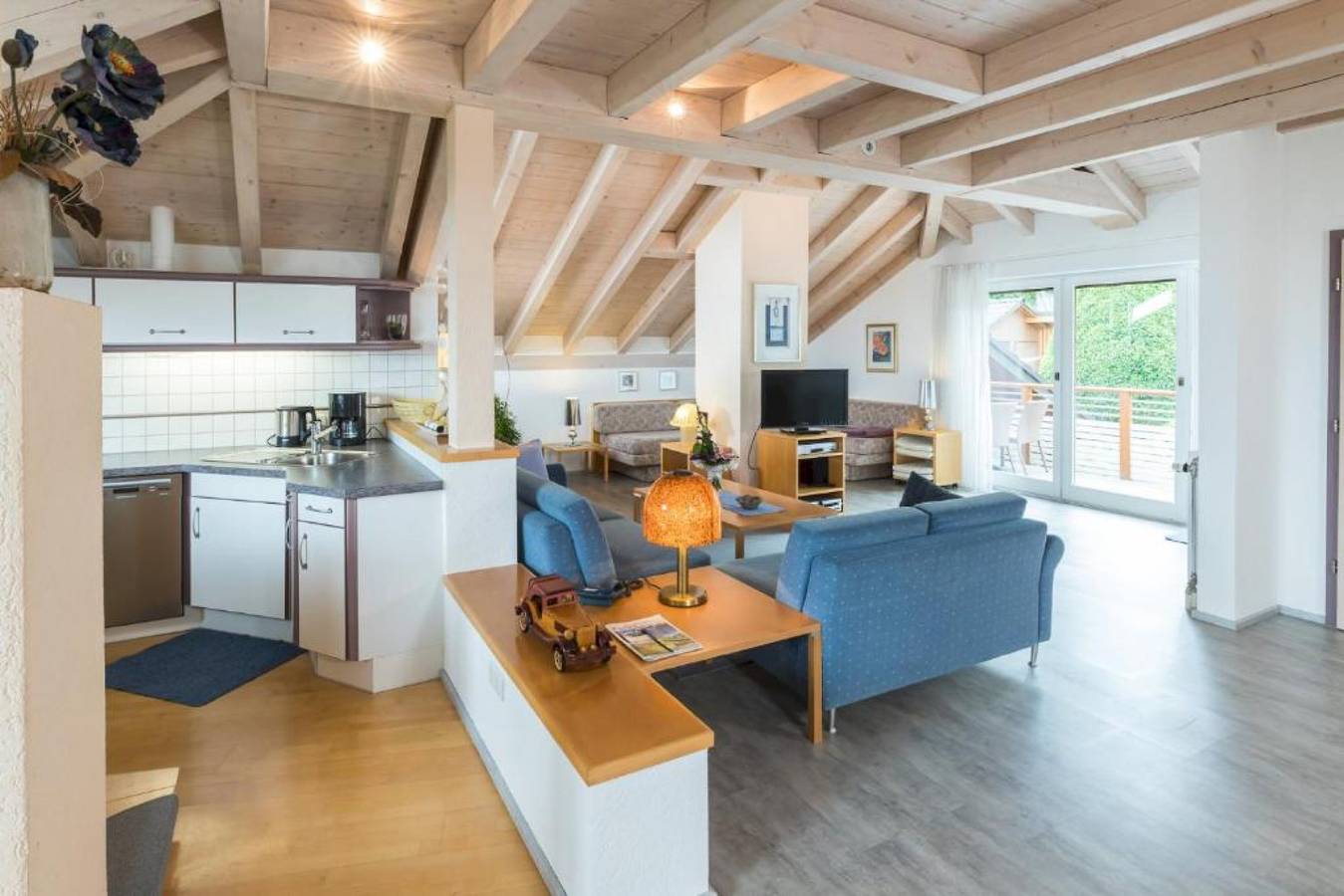 Ganze Wohnung, Apartment 'Studiowohnung' mit Bergblick, gemeinsamer Terrasse und Wlan in Gailingen, Hegau