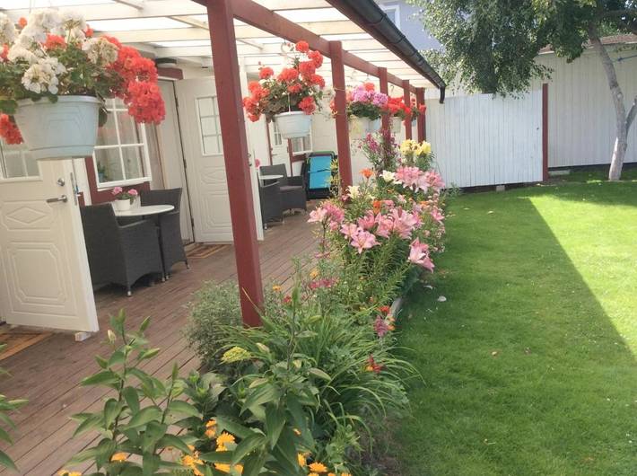 Lägenhetshotell för 3 Personer, med trädgård och utsikt på Öland